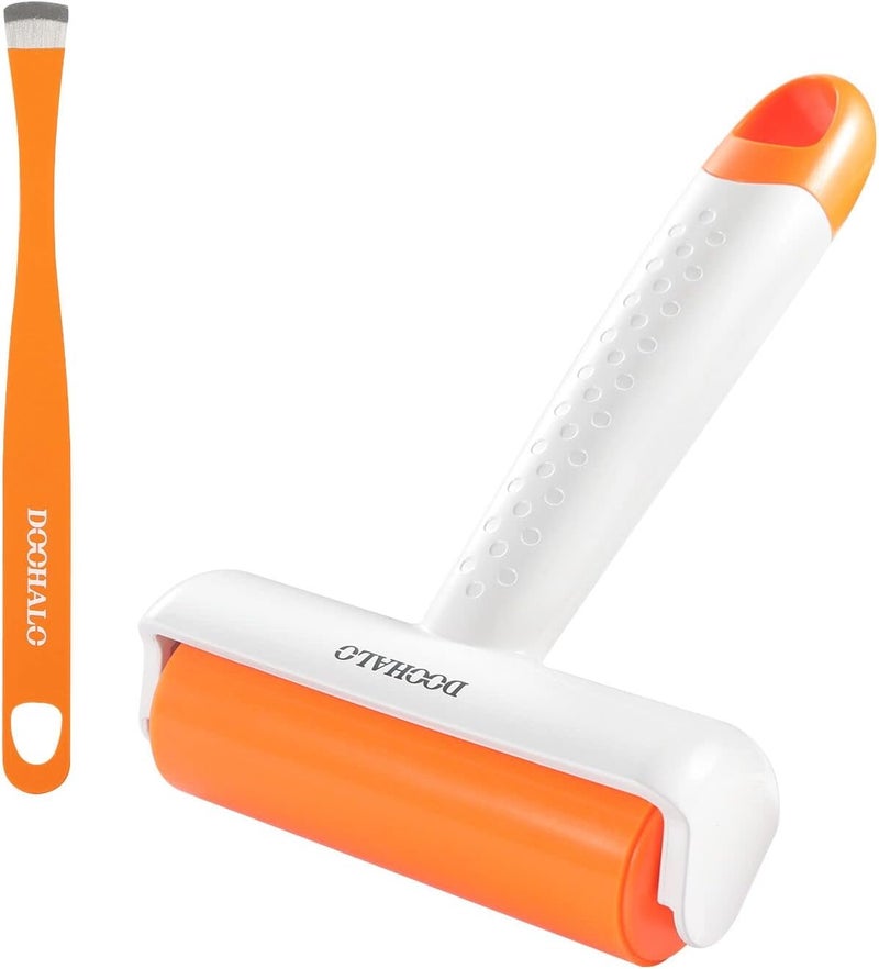 DOOHALO Brayer Roller for Cricut Vinyl Roller Tools for Crafting with Tweezers Remover Tools Set for Cricut Cameo Brother and Printmaking - Image 1